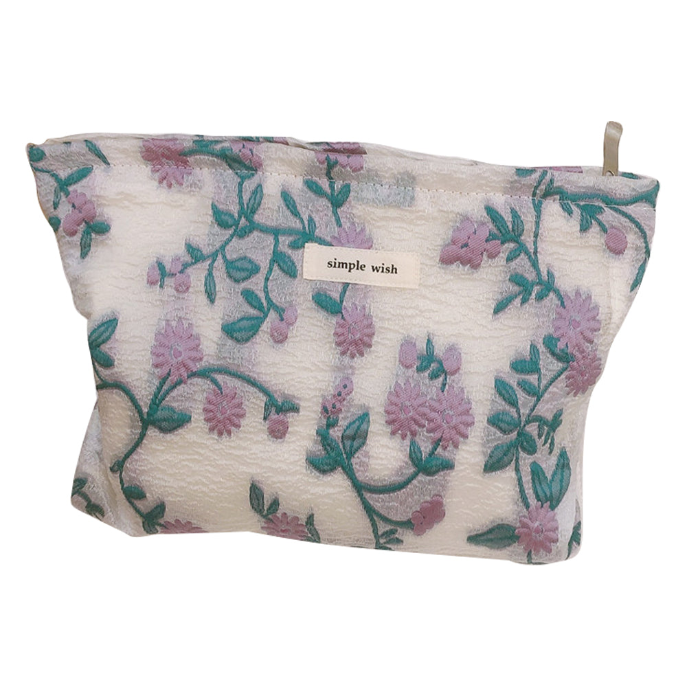 206 Chamomile Pattern Cosmetic Organizer Travel Bag Large Canvas Toiletries Women Teen Girls Makeup Storage Pouch 206 Chamomile Pattern Cosmetic Organizer Travel Bag Large Canvas Toiletries Women Teen Girls Makeup Storage Pouch